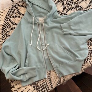 American Eagle Outfitters Blue Hoodie Jacket